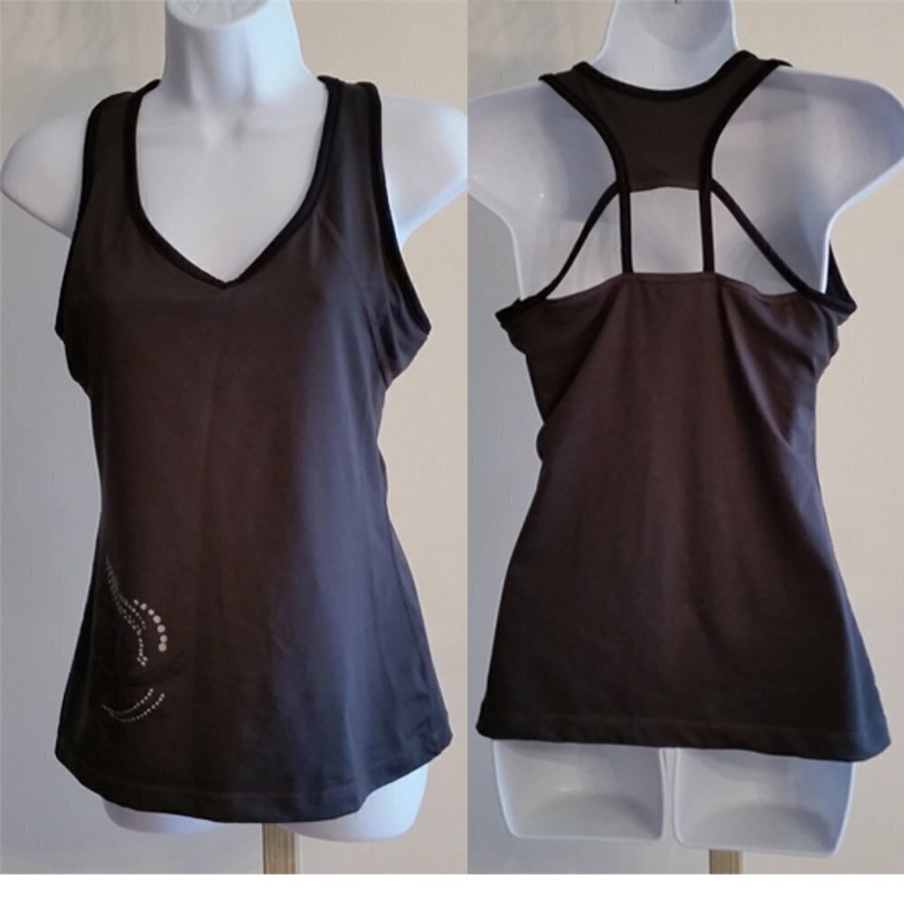 Active Tek Gear cut out back tank top best for S